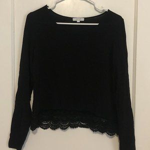 Cropped Black Long Sleeve